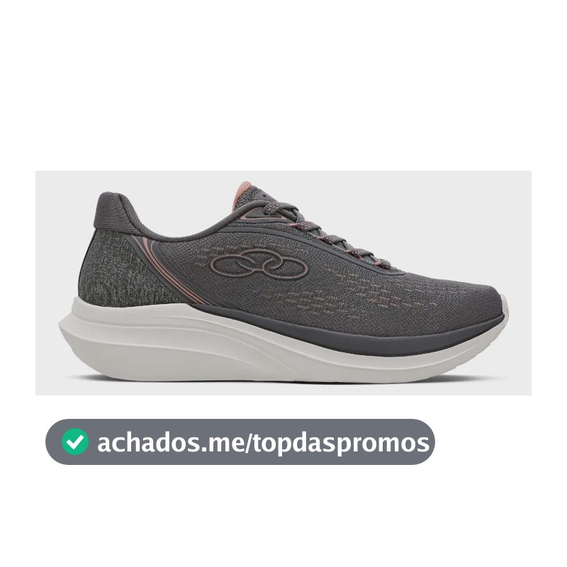 Tênis Feminino Role Olympikus Chumbo Liso 38 Br
