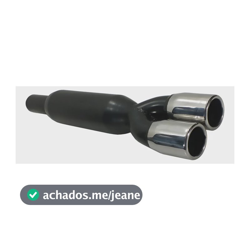 Abafador Esportivo Jk 2 Pol. Ponteira Inox Dupla 2,5 Pol. Inox