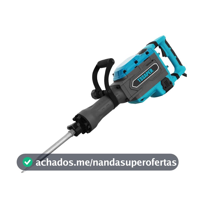 Martelete Demolidor Industrial 2100w 62j 1850bpm Tssaper TMA62 cor Azul-petróleo