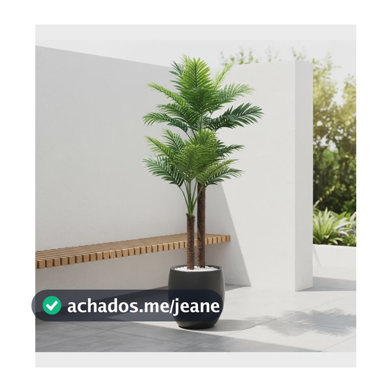 Planta Arvore Artificial Palmeira Coqueiro 1,20m Sem Vaso