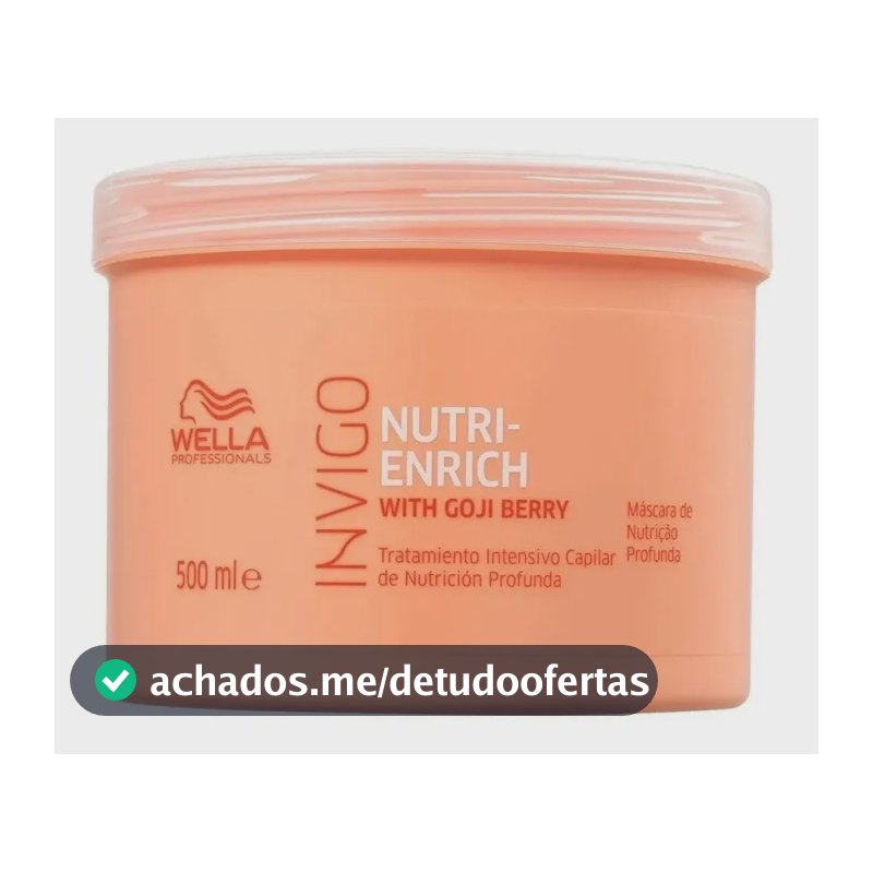 Máscara Invigo Nutri-enrich 500ml Wella Pro - Nutrição e Hidratação