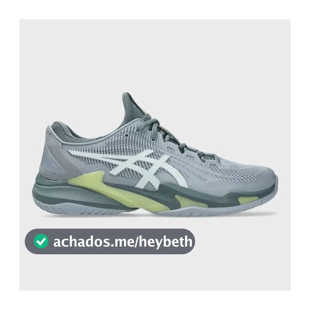 Tênis Asics Court Ff 3 Masculino All Court Grey Blue/white 38 Br