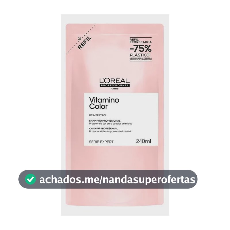 Shampoo Refil 240ml Vitamino Color L'oréal Professionnel