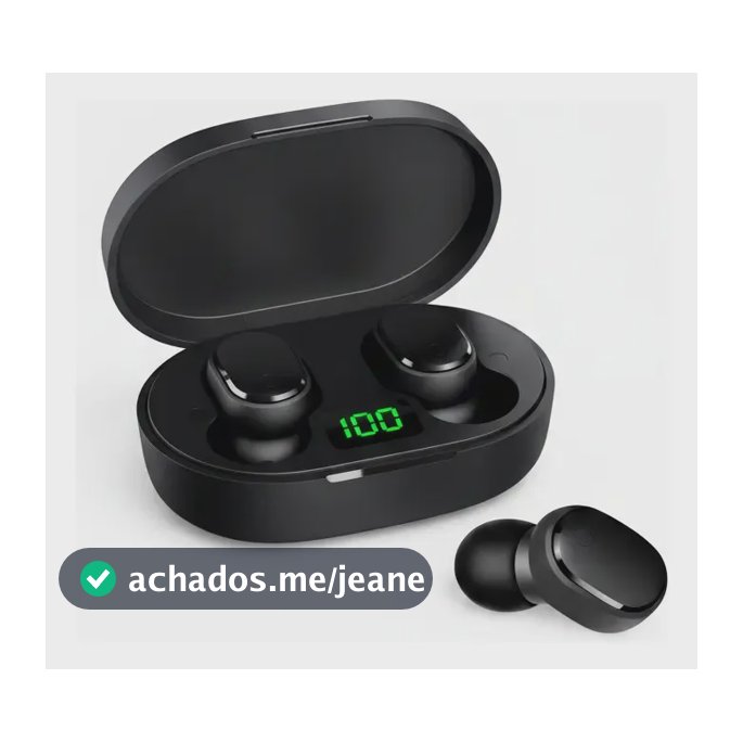 Fone De Ouvido Bluetooth Sem Fio Com Visor Intra Auricular Preto