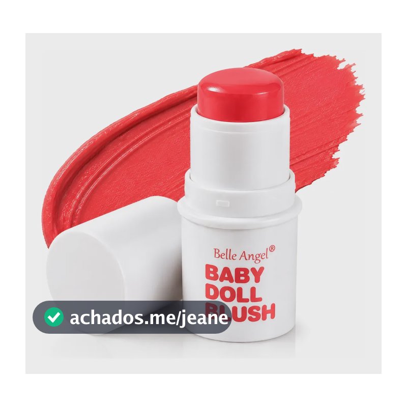 Blush Stick Baby Doll Belle Angel Bastão - Cor 01 Pêssego 04 Coral