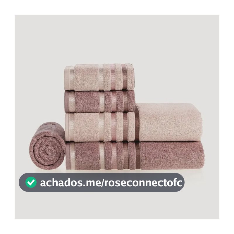 Jogo De Banho 5 Lumina Rosé/rosa Karsten Cor U Lisa