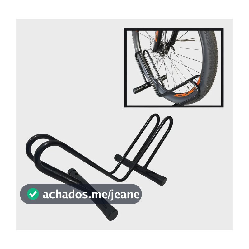 Suporte Para Estacionar Bicicleta De Chão Bike Parede  Preto