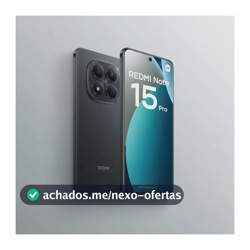 Xiaomi Redmi Note 15 Pro 5g Dual Sim 256gb 8gb Ram 2026 Nfc Preto