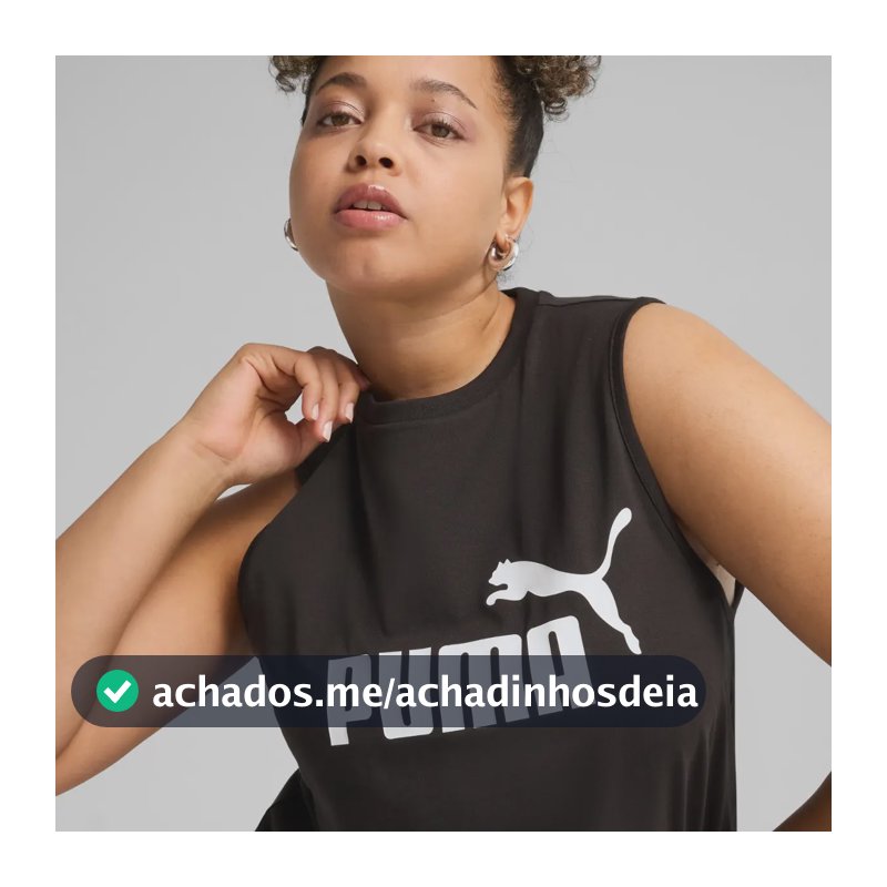 Regata Feminina Ess No. 1 Logo Slim Tank Puma Preto N/a P Liso