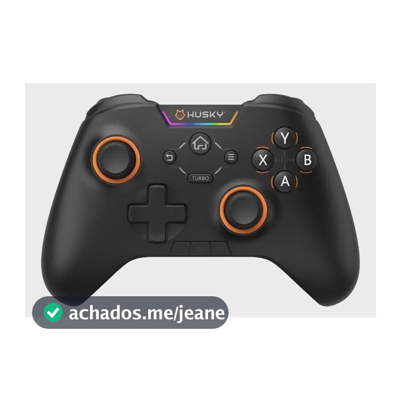 Controle Husky Hunter - Sem Fio, 24 Botões Programáveis, Rgb Preto
