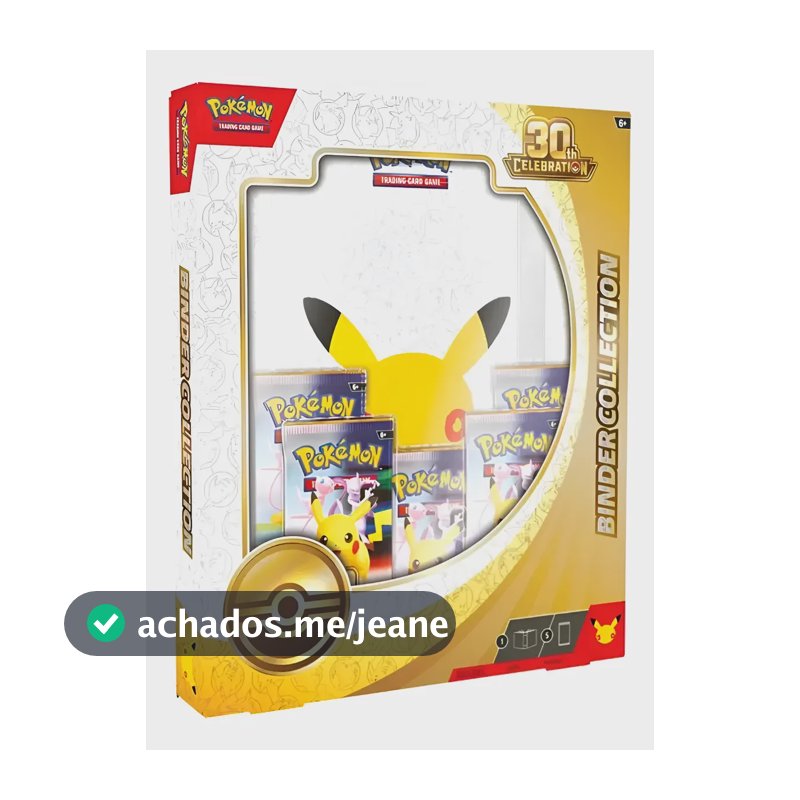 Pokémon Coleção 30 Anos Binder Collection Em Inglês Oficial Inglês