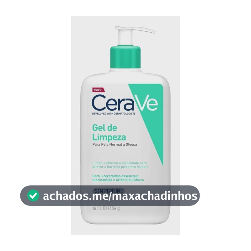 Gel De Limpeza Facial Para Pele Normal A Oleosa 454g Cerave