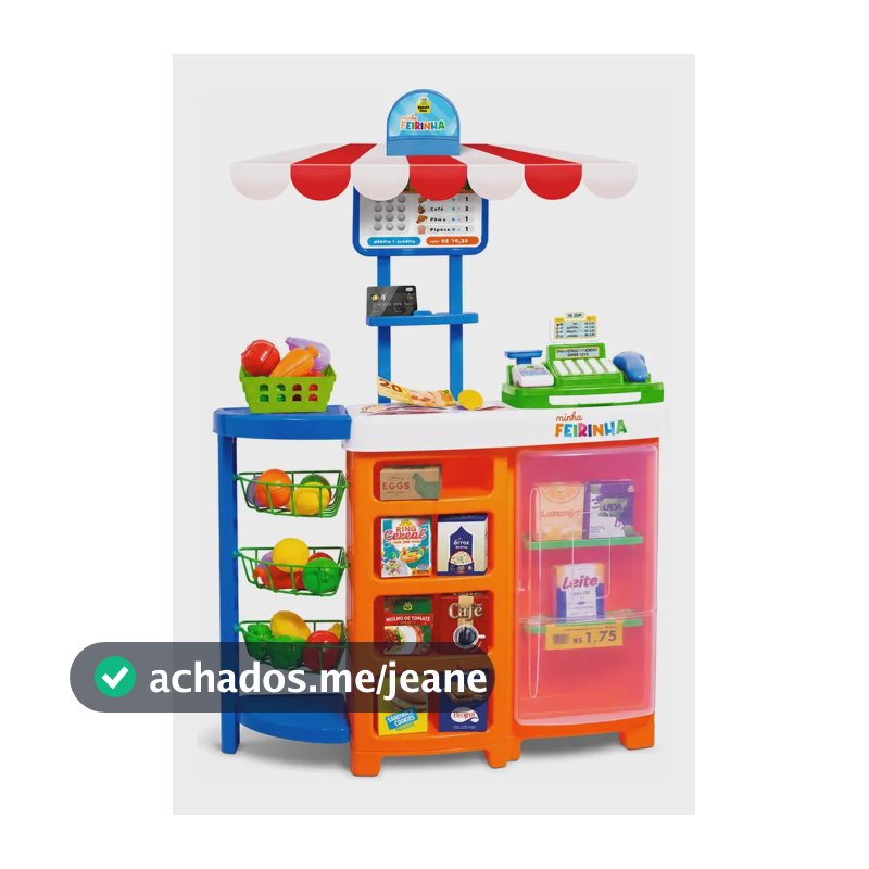Brinquedo Minha Mini Feirinha Infantil Completa