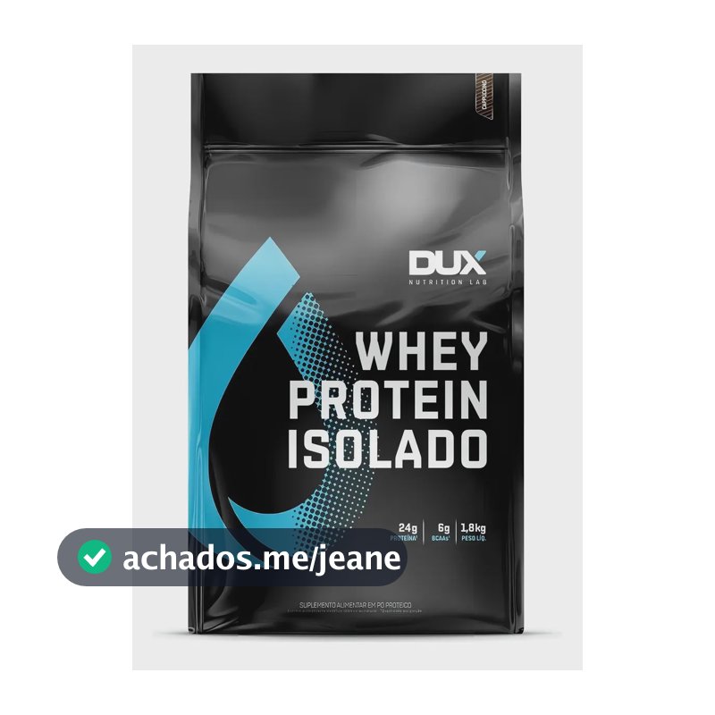 Whey Protein Isolado Dux Nutrition - 1,8 Kg Sabor Coco