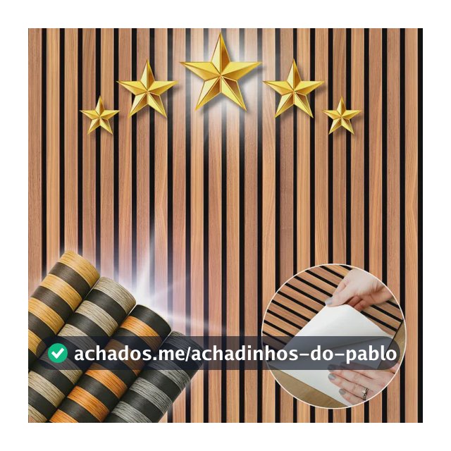 Papel De Parede Madeira Adesivo Ripado 10 Metros Lavável 3d