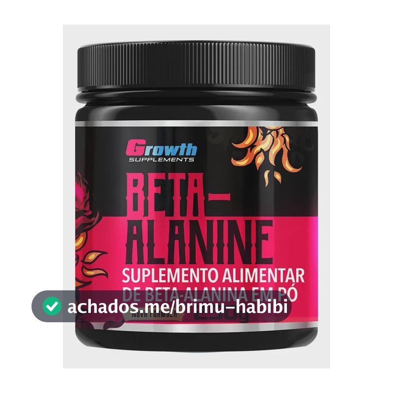 Beta Alanina 250g Growth Supplements - Sem Sabor em Pó