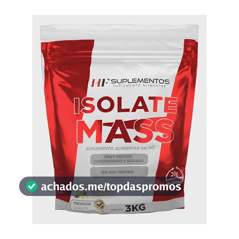 Isolate Mass Hipercalorico Baunilha 3kg Hf Suplementos