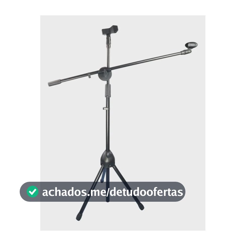 Pedestal de Microfone Girafa SONN SNN-200, para Mesa e Chão, Haste Ajustável 80 a 168 cm