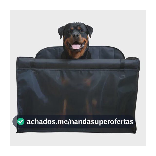 Cadeira Assento Carro Para Cães De Porte Grande Até 50kg Preto