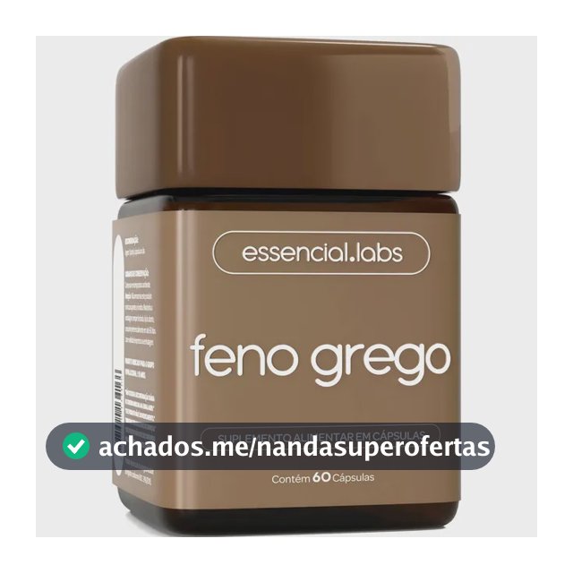FENO GREGO 450mg - Fórmula Avançada com Máxima Concentração e Pureza - 60 Cápsulas