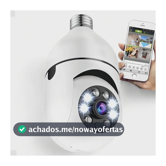 Câmera IP Wi-Fi Yoosee 360º Full HD Espiã Segurança Bivolt Branca