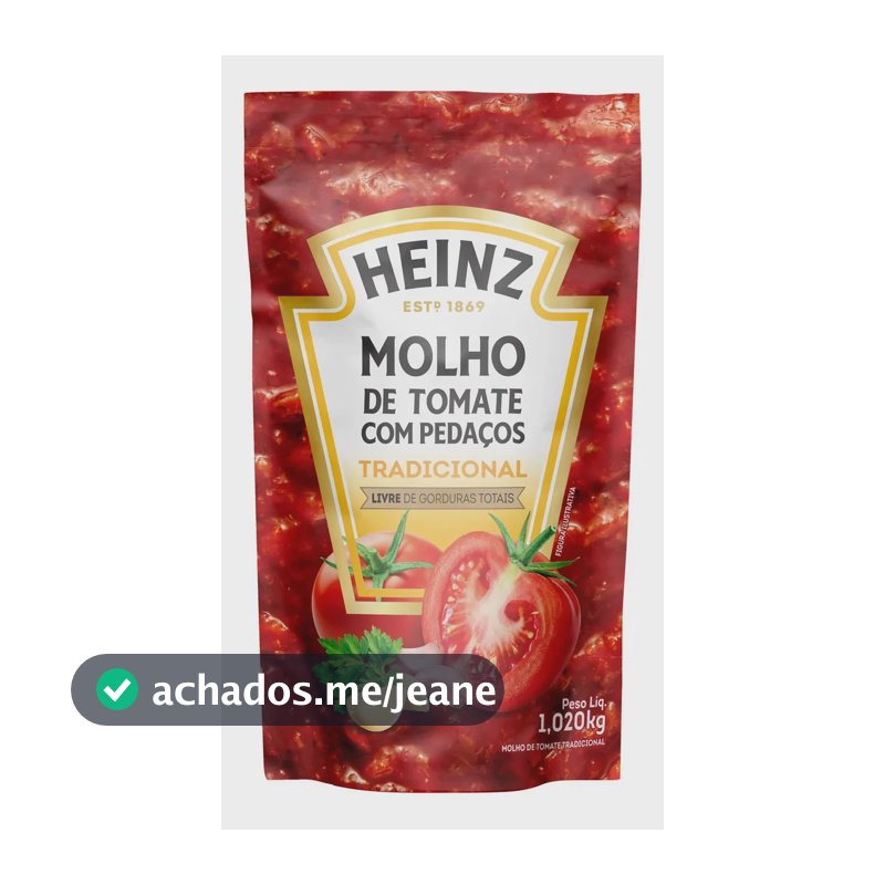 Molho de Tomate Heinz Tradicional 1,02kg