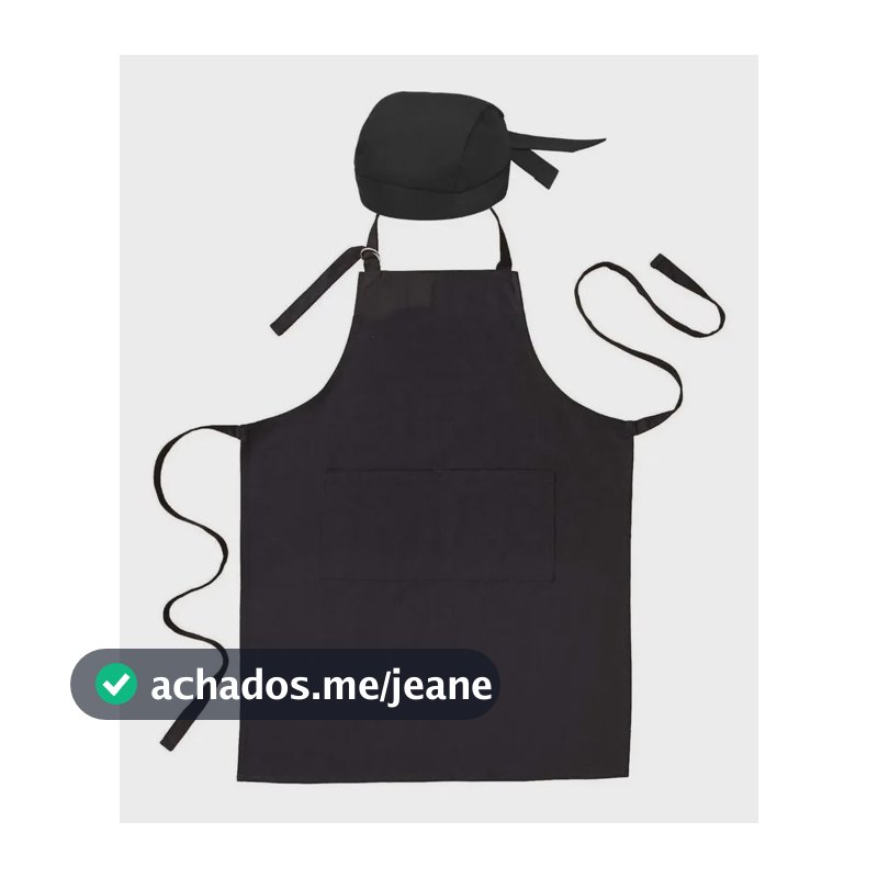 Kit Bandana C/ Avental Oxford C/ Bolso Churrasqueiro Garçon