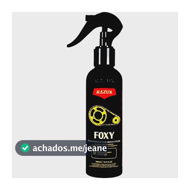 Limpa Corrente Foxy Removedor Óleo Graxa Piche Razux 240ml
