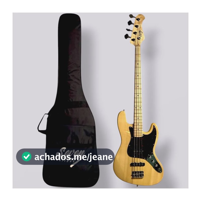 Contrabaixo J.bass Seven Sjb-47 Nt Natural 4c Com Bag