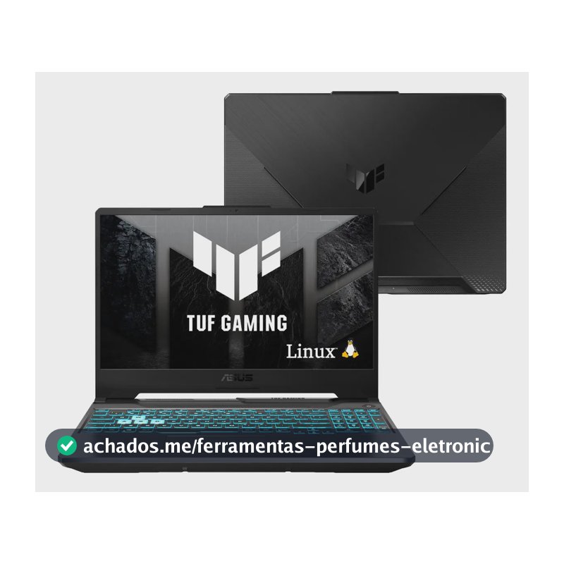 Notebook Gamer ASUS TUF Gaming A15, AMD RYZEN 7, RTX 3050, 8GB RAM, 512GB SSD, Linux KeepOS, Graphite Black - FA506NCG-HN216