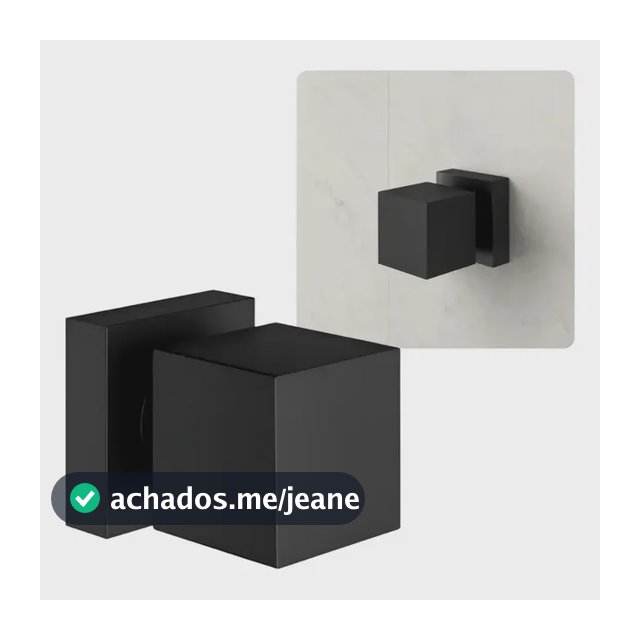 Acabamento Para Registro Preto Fosco Padrão Docol