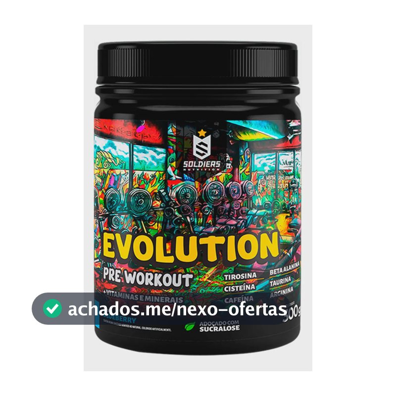 Suplemento Soldiers Nutrition Evolution en pó sabor blueberry x 300g