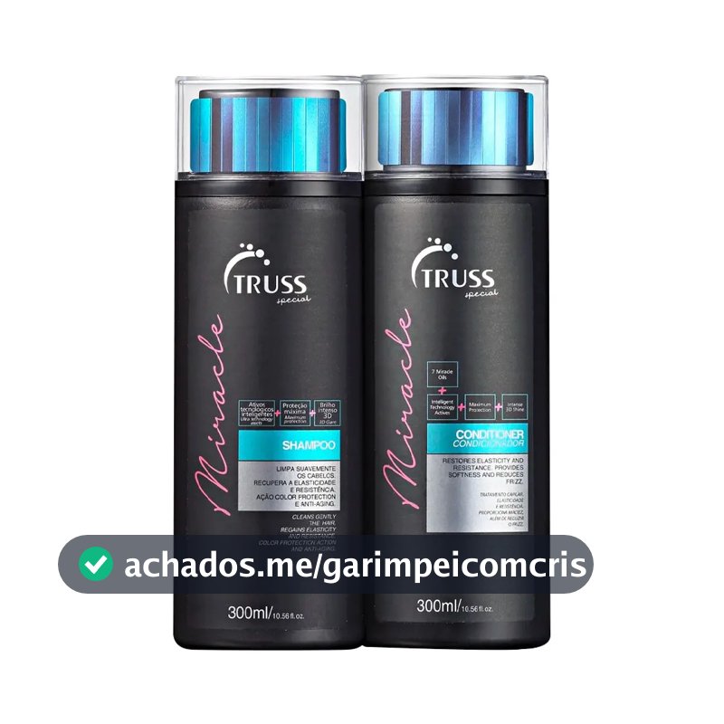 Kit Truss Miracle (Shampoo 300ml + Condicionador 300ml)