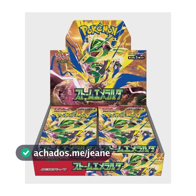 Booster Box Pokémon Storm Emeralda M6 Japonês Lacrada Tcg Japonês