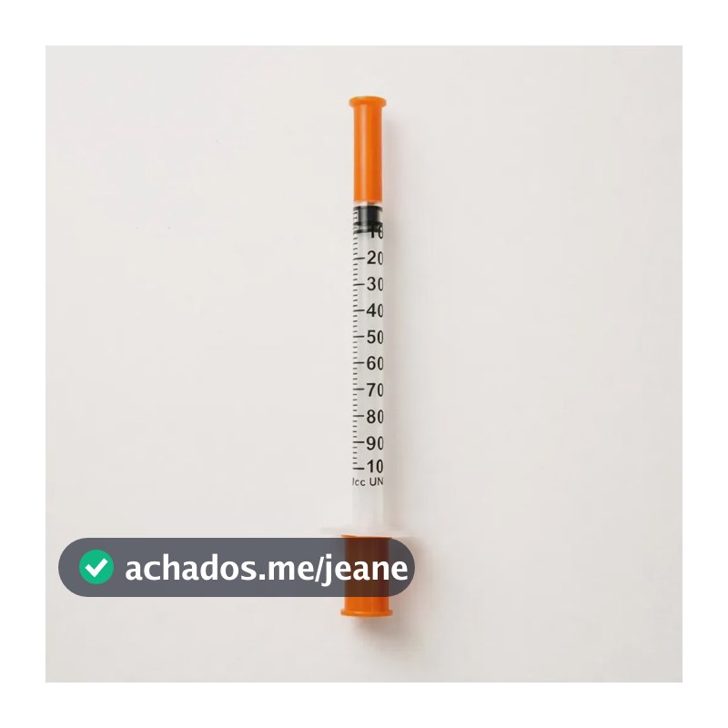 Seringa Insulina 1 Ml 100ui Agulha Ultra Fina Fixa 20 Unidades 1 Ml - MEDIX