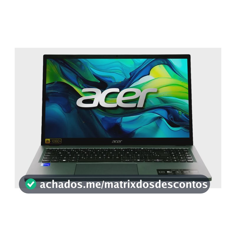 Notebook 15.6" Acer Aspire Go 15 Intel Core i7 13ª Geração 16GB RAM DDR5 512GB SSD Tela Full HD Teclado Numérico Autonomia de 8h Wi-Fi 6 Sistema Operacional Linux