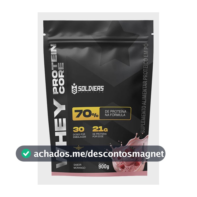 Whey protein Soldiers Nutrition em pó sabor Morango x 900g