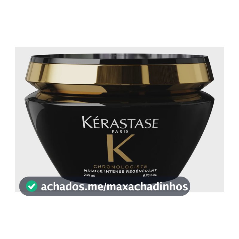Máscara Capilar Regeneradora para Hidratação Profunda, Brilho Intenso e Controle do Frizz Chronologiste Intense Régénérant Kérastase 200ml