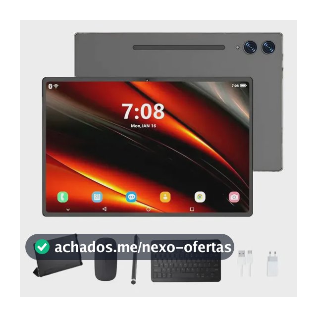 Tablet Pc C/ Capa Teclado Mouse Fone E Caneta 128gb 8 De Ram Sortidos