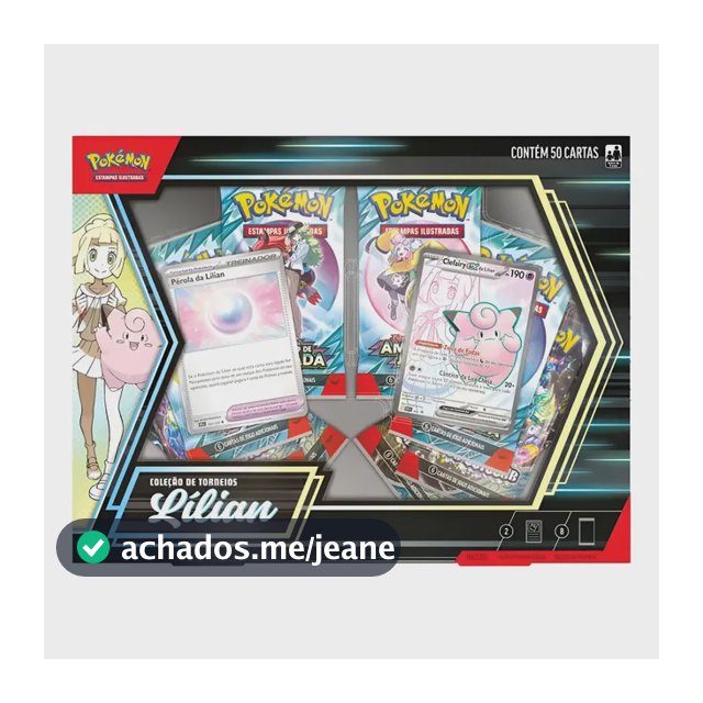 Box Pokémon Torneios Lilian Clefairy Ex - Copag Torneios Lilian Clefairy Ex Português