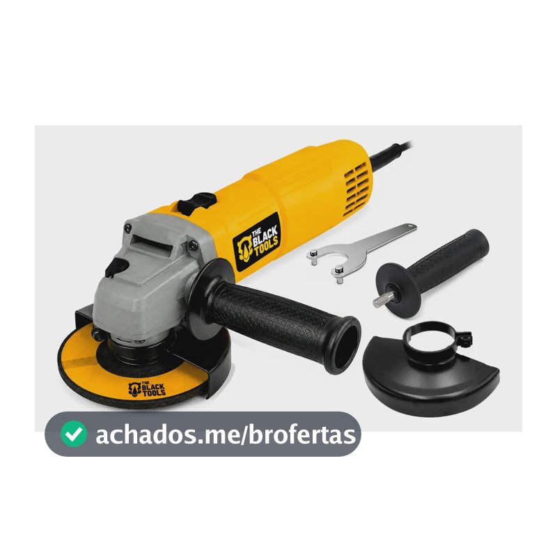 Esmerilhadeira Lixadeira Angular 780w 115mm 4.1/2 11000rpm Bta800 The Black Tools