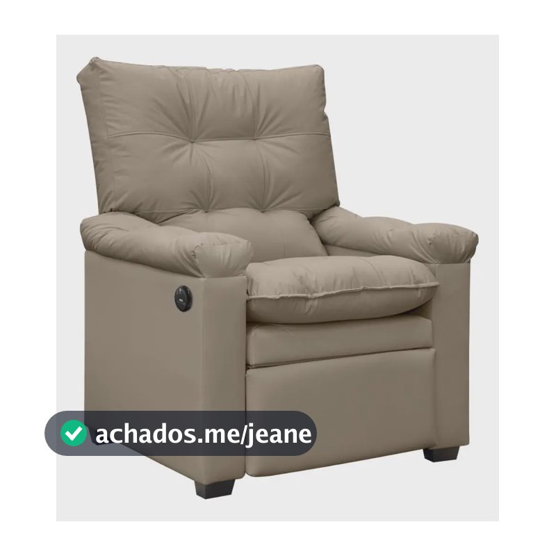 Poltrona Reclinável Com Massagem Imperador Facto Capuccino Capuccino 127/220v