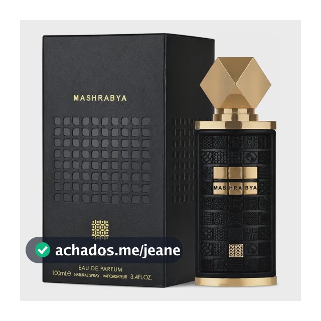 Perfume Arabe Unissex Mashrabya 100ml Edp