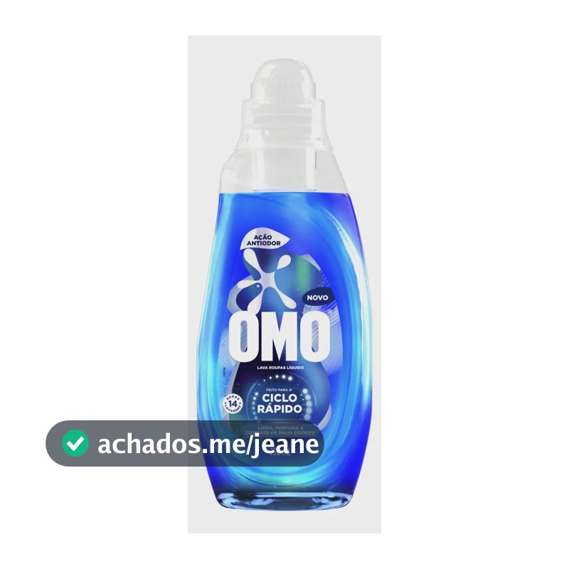 Lava-roupas Líquido Omo Ciclo Rápido Ação Antiodor 750ml