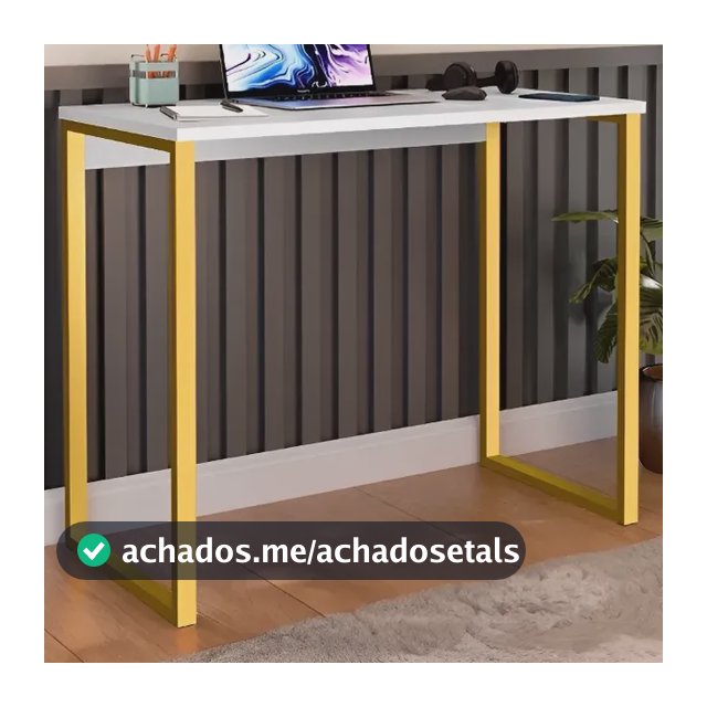 Escrivaninha Mesa Estudo Aparador Industrial Jomatri Açoam90