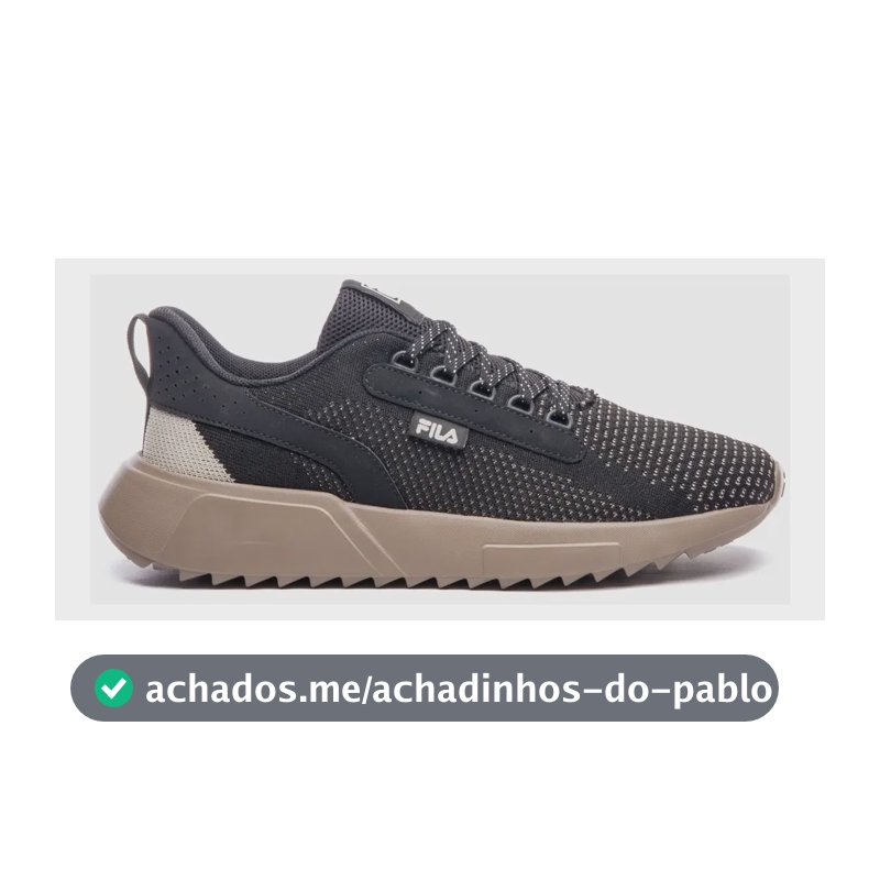 Tênis Masculino Freestyle Ii Fila Preto/bege/oliva Liso 39 Br