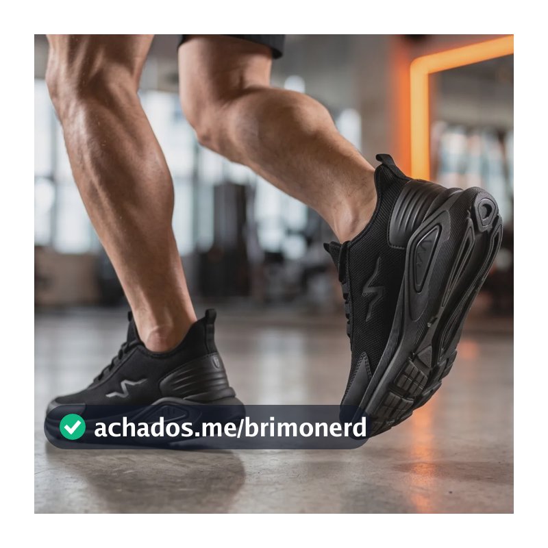 Tênis Esportivo Alti Masculino Treino Academia Musculação Preto/preto 40 Br