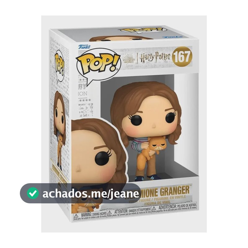 Pop! Funko Hermione Hogwarts E Bichento #167 | Harry Potter