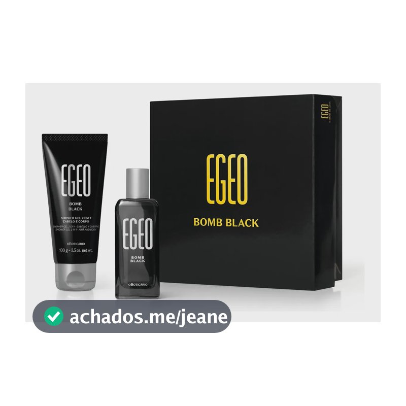 O Boticário Egeo Bomb Black Mini Kit 2 Itens