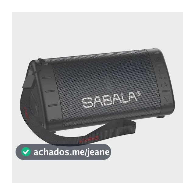 Caixa De Som Portátil Bluetooth Sabala Dr-901 Cor Preto 127/220v